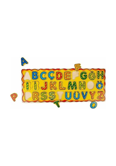 Ahşap Türkçe Alfabe Büyük Harfler