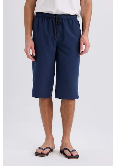 DeFacto Long Fit File Astarlı Uzun Boy Kargo Cep Deniz Şortu E0905AX25HSNV256 DeFacto Long Fit File Astarlı Uzun Boy Kargo Cep Deniz Şortu E0905AX25HSNV256