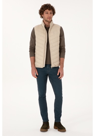 U.s. Polo Assn. Erkek Taş Yelek Dokuma 50310045-vr049 Tas