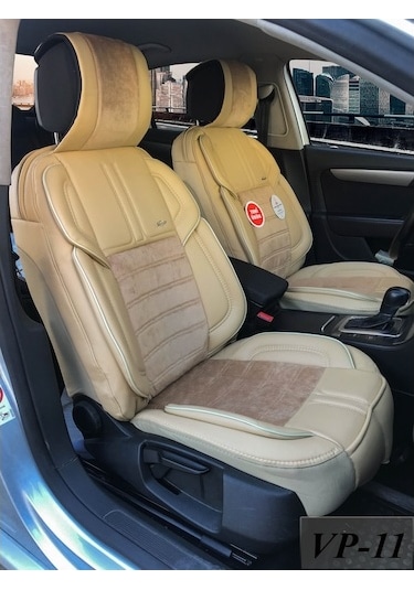 Oto Koltuk Kılıfı Ön Arka Vip Deri&Kumaş Minder Seti 8 Renk (343269614)
