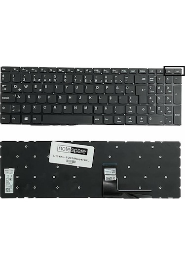 Lenovo İle Uyumlu V110-15ısk 80tl01aptx, V110-15ısk Type 80tl Notebook Klavye Siyah Tr