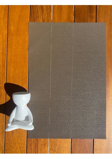 6'lı Yıkanabilir File Kumaş Amerikan Servis Kahve Kahverengi