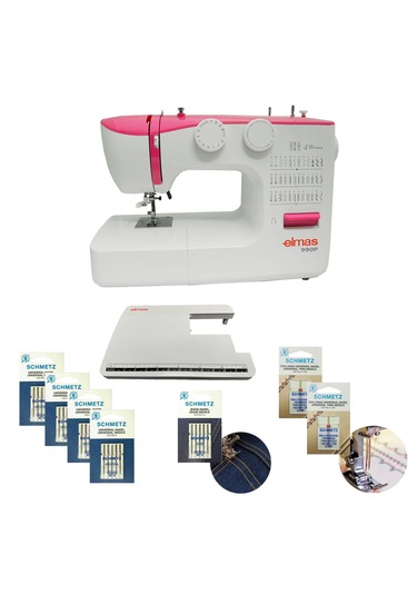 Elmas 990P Dikiş Makinesi Pembe + İğne Seti