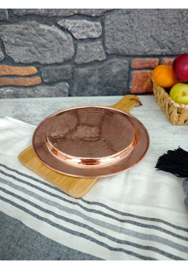 Modabakir Künefe Tabağı, Künefe Tepsisi Bakır 22 Cm