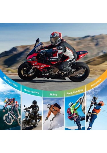 Q28 Motosiklet Kask Bluetooth Kulaklık 1080p Kamera Interkom Kulaklık Su Geçirmez Intercom