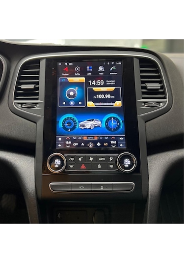 Renault Megane 4 Dijital Tuş Takımı 2k Görüntü Kaliteli Tesla 9.7 Inch Multimedya Sistemi 4+64 Myway 2016-2025 9"