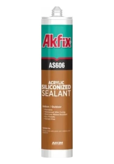 Akfix As606 Silikonize Mastik Kahverengi 500 Gr
