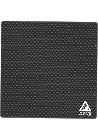 Tronxy Kristal Cam Baskı Yatak Platformu Karbon Silikon Siyah