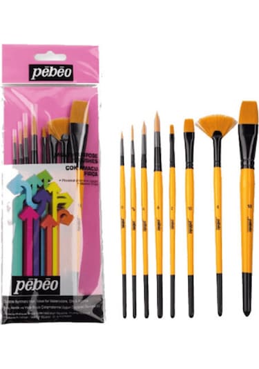 Pebeo Fırça 8'li Set No:4
