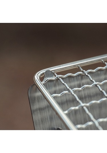 Wondernest Soba Piknik Paslanmaz Kömür Katlanır Kamp Izgara Halı Çelik Barbekü Mangal - Pratik Ve Dayanıklı Çok Renkli