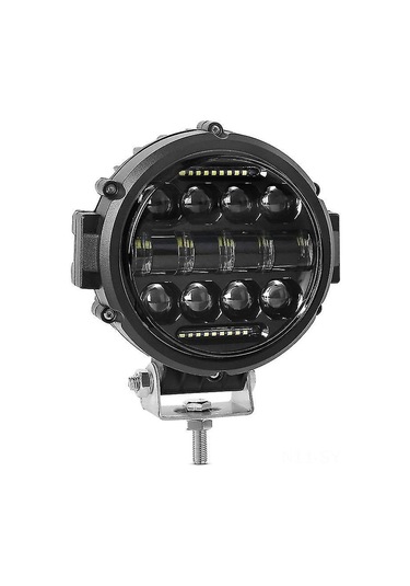 Symbee 60w 5600lm 6000k Beyaz Işık Ip68 Su Geçirmez Dairesel Led Çalışma Lambası, Kamyon Suv İçin Ayarlanabilir Braketli 7 İnç Isı Dağıtımı Iyi