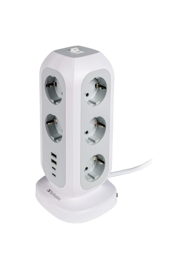 Verbatim 49547 - Eupt-01 Eu Power Tower - 11xac / 2xusb / 2xtype-