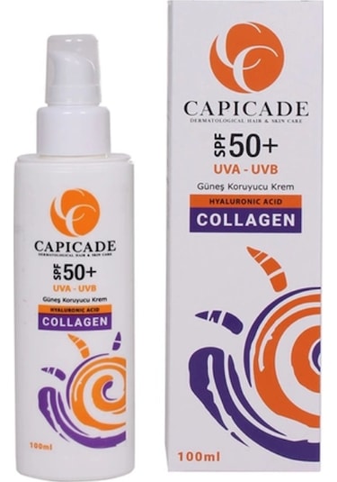 Capicade Collagen Güneş Koruyucu Krem Spf 50+ 100 ML