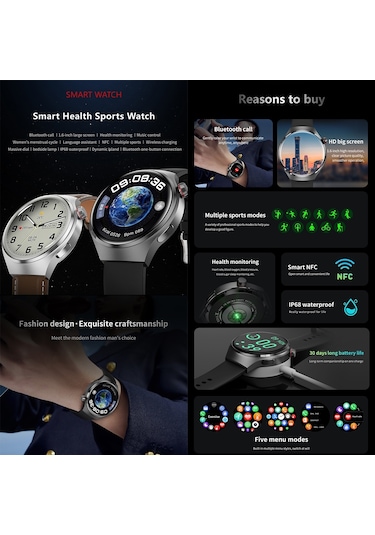 Cbtx Gt4 Akıllı Saat 1.53" Akıllı Saat (İthalatçı Garantili)