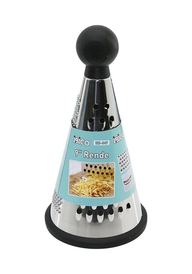 9 İnç - Huni Model Plastik Topuz Başlı Metal Rende Silikon Tabanlı Çok Renkli