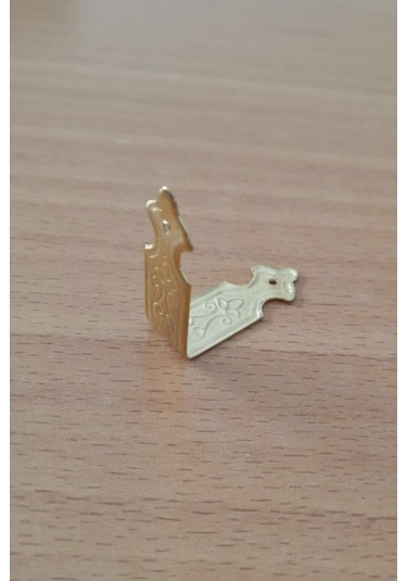 Dekoratif Kutu Kenarı 8 Adet Kutu Sandık Aksesuar Sarı