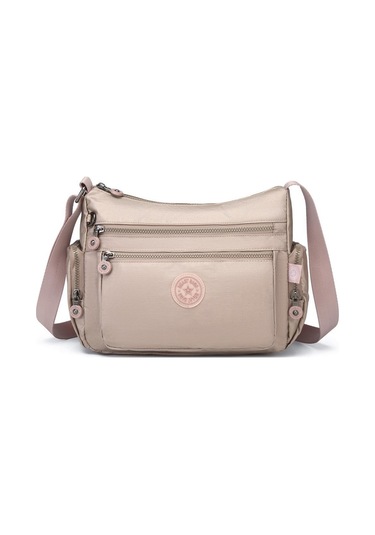 Metalik Kumaş Kadın Postacı Çantası Smart Bags 1115 Gülkurusu