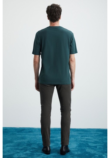 GRIMELANGE Cultıvated Erkek 3'lü Kalın Dokulu Regular %100 Organik Pamuk Vnly/kyeşil/krmt T-shirt Vnly/kyeşil/krmt Çok Renkli