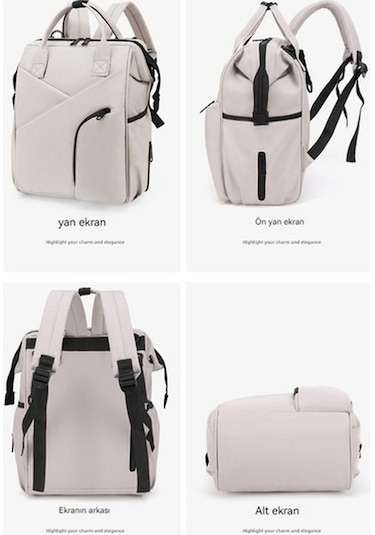 Novahub Ve Su Kapasiteli, Homee Geçirmez, Fonksiyonlu Dinosaurs Çok Çantası-821 Büyük Bebek Anne Altın Km Altın