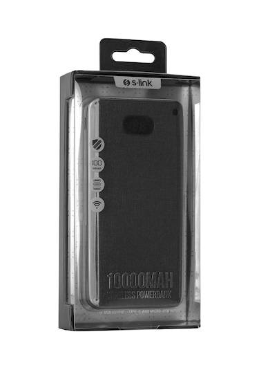 S-Link IP-G10RW 10000 mAh Type-C Micro USB Port Powerbank Siyah