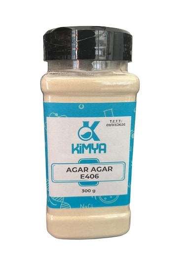 Agar Agar E406 300 Gr - Food Grade Bitkisel Jelatin - Pratik Am