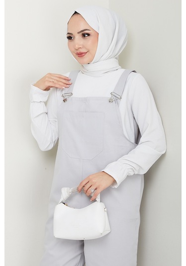 Tek Cepli Bahçıvan Tulum 1553 - Gri Gri