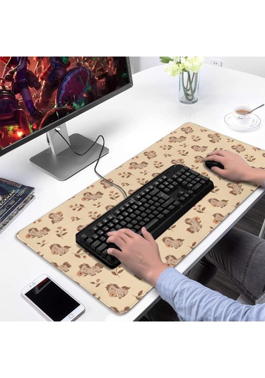 Deer Büyük Oyun Mouse Pad 31.5x15.7 Inch,kaymaz Kauçuk,masaüstü, Dizüstü Ve Kablosuz Fare İçin-a10
