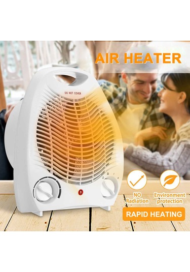 Reedark Taşınabilir Masa Üstü Isıtıcı - 1000w/2000w Ptc Seramik, Aşırı Isınma Koruma, Ofis/ev İçin