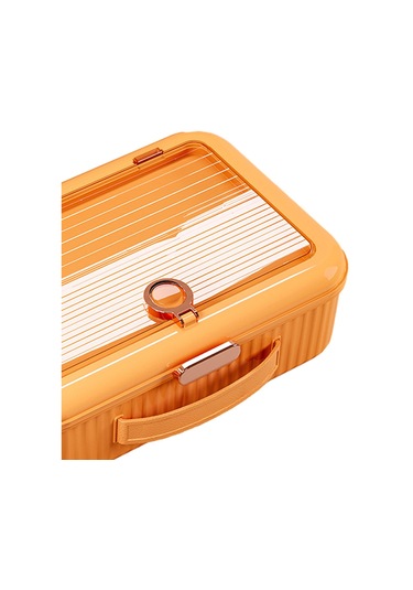 Homyl Belge Saklama Kutusu Çok Katmanlı Dosya Düzenleyici Turuncu