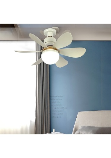 Fastbuy Tavan Vantilatörü Işığı, Ev Kullanımı, Mini Vantilatör Lambası, Uzaktan Kumandalı, A Beyaz Beyaz