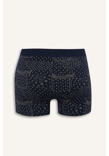 Defacto Regular Fit Şal Desenli 3lü Boxer C3883ax25wnbk81 Siyah-bk81