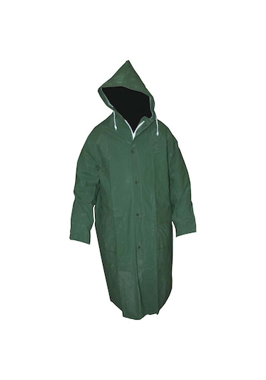 Unisex Pvc Yağmurluk Balıkçı Işçi Yagmurluk 028 Mm Yeşil Renk
