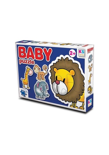 KS Games Baby Puzzle 2+3+4+4 (vahşi Hayvanlar)