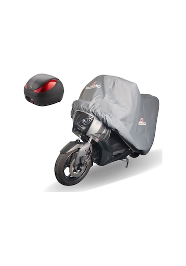 Arora Ar 150 A Jaguar Arka Çantalı Motor Brandası 120gr Gri Sıvamalı Su Geçirmez