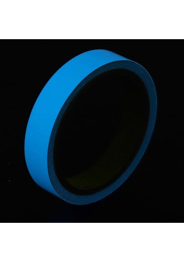 Moveevo Pvc Işıklı Band 10m, Karanlıkta Parlar, Güvenli İşaret, Ev/parti Dekorasyon, 10mm Genişlik, Yeşil/mavi Diğer