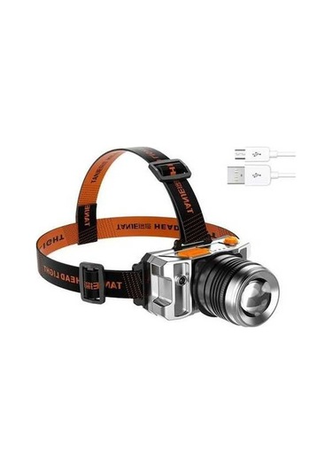 Novahub Genel Kullanım Gümüş Renk Akıllı Led El Feneri Uzun Iş Mesafesi Şarj Edilebilir Dayanıklı Ip65 Gümüş