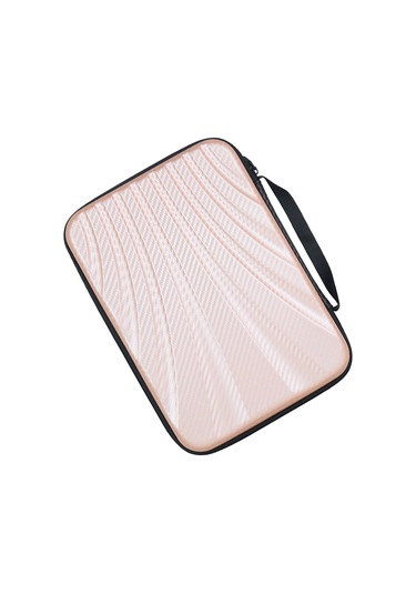 Ranyeek Tenis Topu Raketi Çantası, 2 Raket Ve 6 Top Saklayabilir, Sert Kasa, Su Geçirmez, Taşınması Kolay, Gül Kurusu Rengi