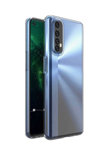 Realme 7 Kılıf Zore Süper Silikon Kapak Renksiz