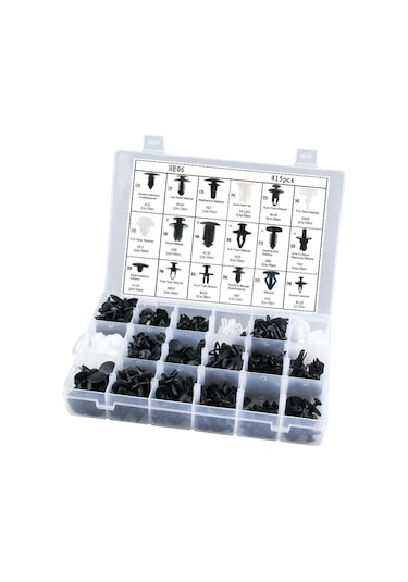 Cbtx 415 Adet Araba Tutucu Klips Çeşitleri Araba Paneli Trim Plastik Bağlantı Elemanları Perçin Klips Seti