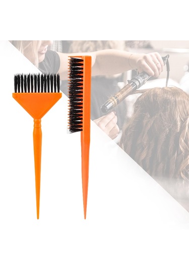 Suntek 2 Parça Saç Boyası Boyama Kiti Alay Fırçası Turuncu