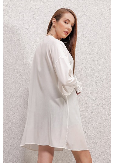Bigdart 5882 Salaş Kimono - Beyaz 001