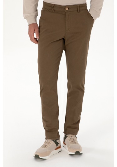 U.s. Polo Assn. Erkek Haki Pantolon Kanvas-chino 50316831-vr027 Haki