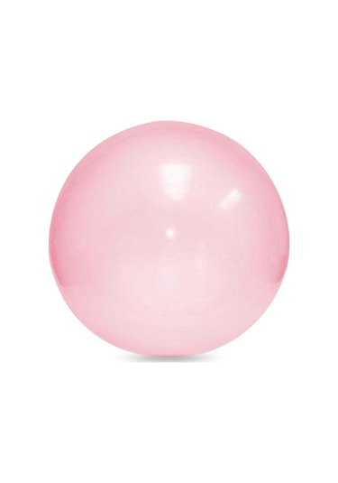 Teltree Tpr Materyal Transparan Balon Topu 130cm Büyük Boy Pembe - Hava Ve Su Doldurulabilir, Patlatma Torbası İle Paketlendi
