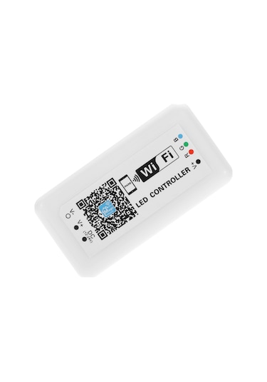 Yunboo 12v-24v Rgb Wifi Kontrolör, İos/android Uyumlu, Magichome App İle Renk, Müzik Ve Zamanlama Kontrolü, 50m Uzaktan Erişim
