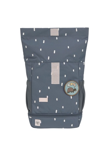 Lassig Happy Prints Mini Rolltop Sırt Çantası Midnight Blue Mavi