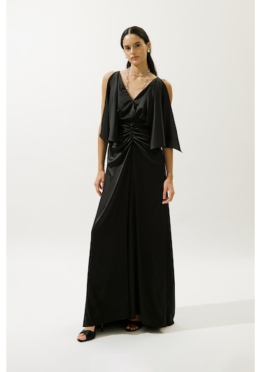 Keıra Abiye Elbise Siyah Siyah