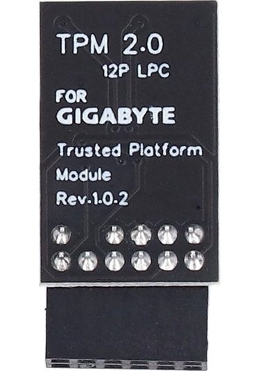 Pazly Gigabyte Uyumlu Tpm 2.0 Modülü - 12 Pin Spı/lpc Arayüzü, Güvenlik Kartı, Intel/amd Anakartlar İçin