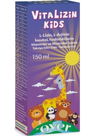 Dr. Over Vitalizin Kids Takviye Edici Gıda 150 ML
