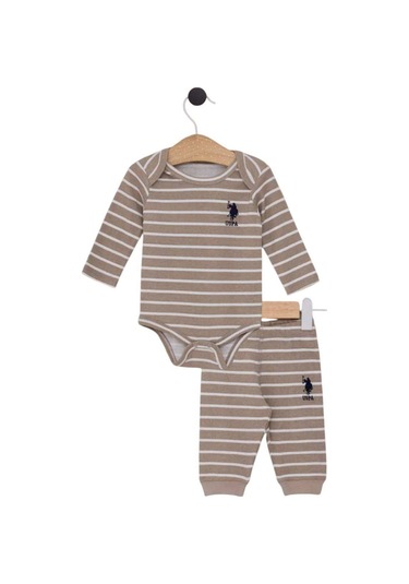 U.s. Polo Assn 2'li Bebek Takım Usb2077 Kum