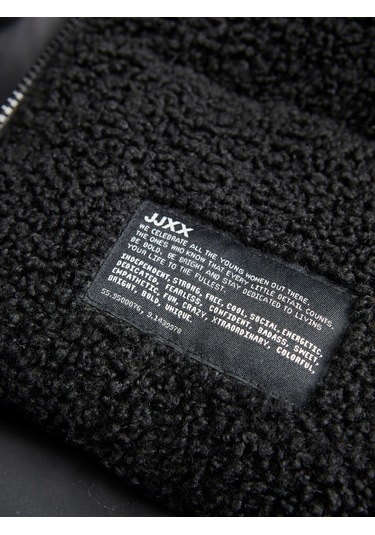 Jjxx Bayan Siyah Renk Peluş Mont 12240601 Siyah